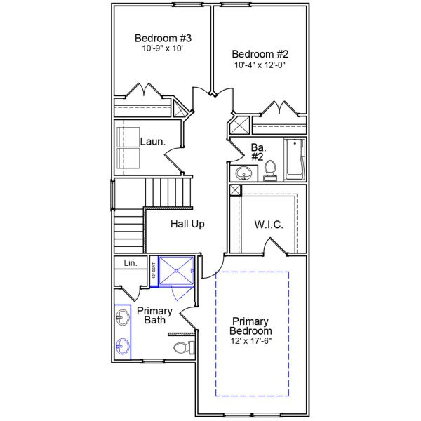 2D floor plan layout of this home in Bluefield, Lexington, SC (Image 3).