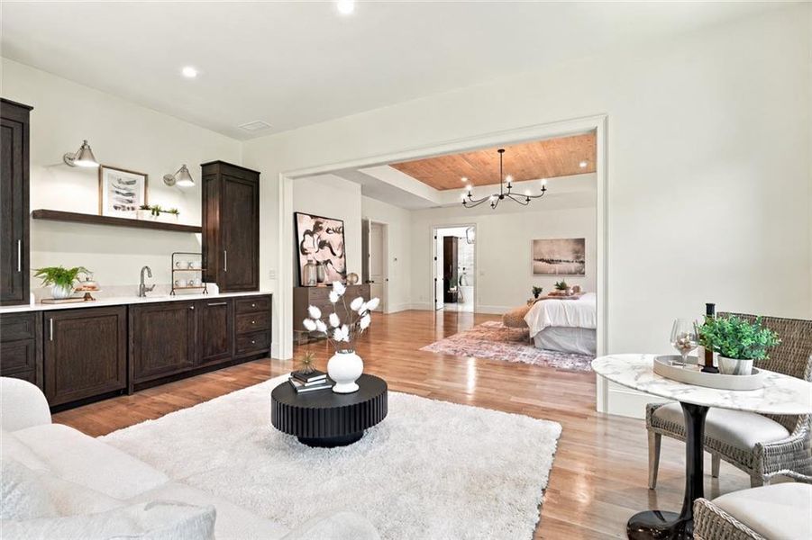 Furnished interior view inside a new home in , Roswell (Image 72).
