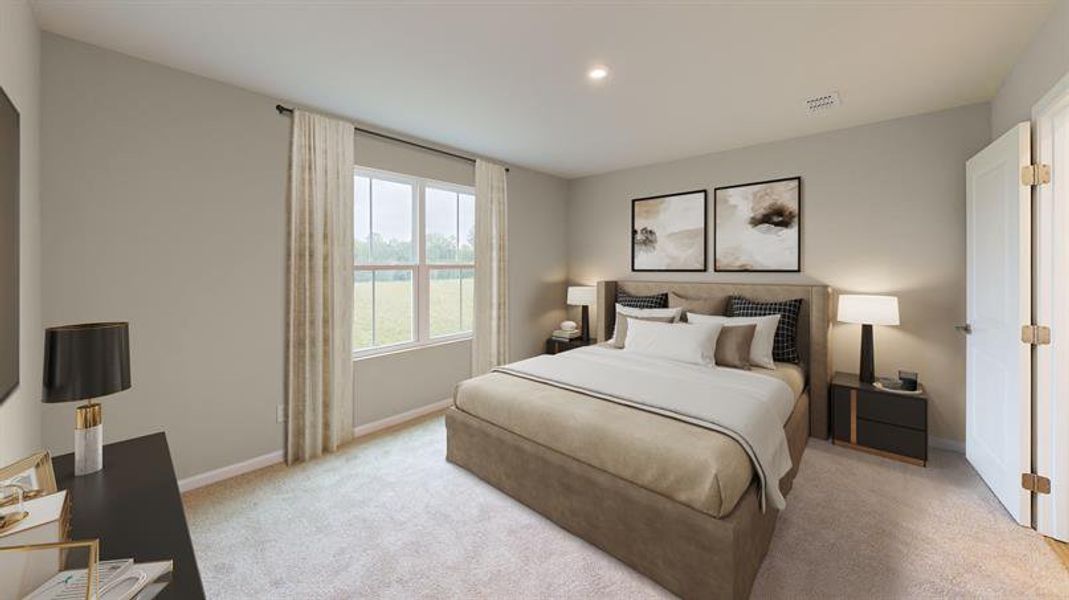 Furnished interior view inside a new home in Wren Woods 2-Story, Gray Court (Image 6).