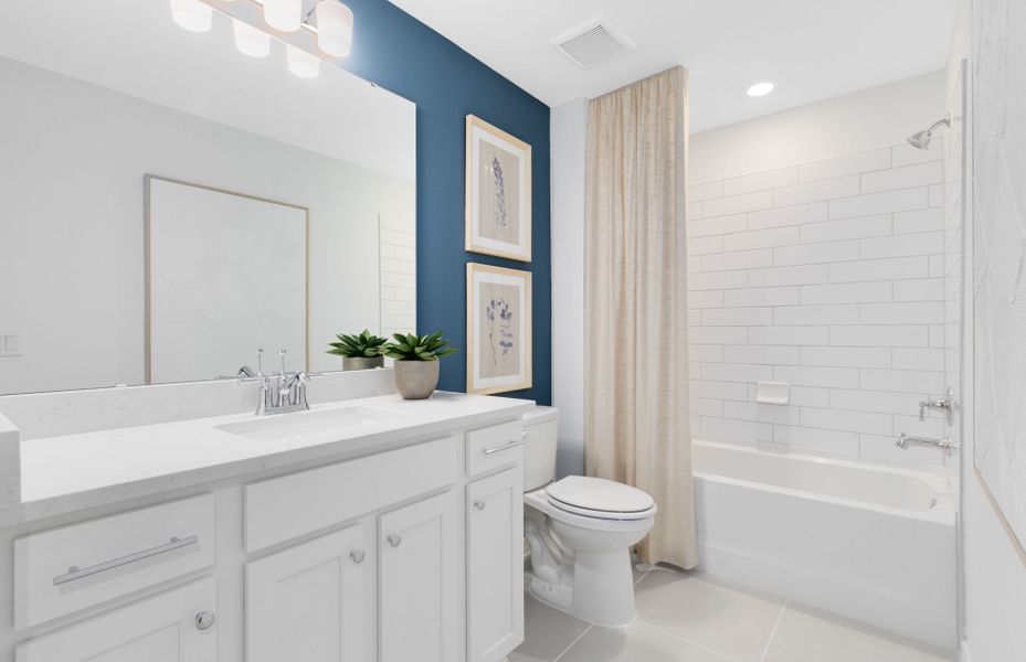 Representative furnished interior of a home built from the Marigold by Pulte Homes in Hartford Terrace, Davenport (Image 11). Representative furnished interior of a home built from the Marigold by Pulte Homes in Hartford Terrace, Davenport (Image 11).