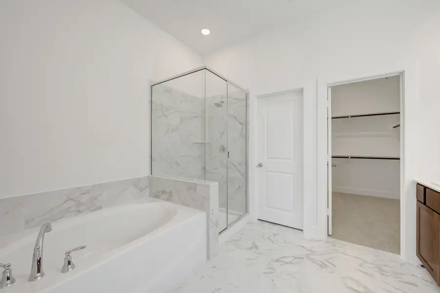 Furnished interior view inside a new home in The Meadows, Denton (Image 9).