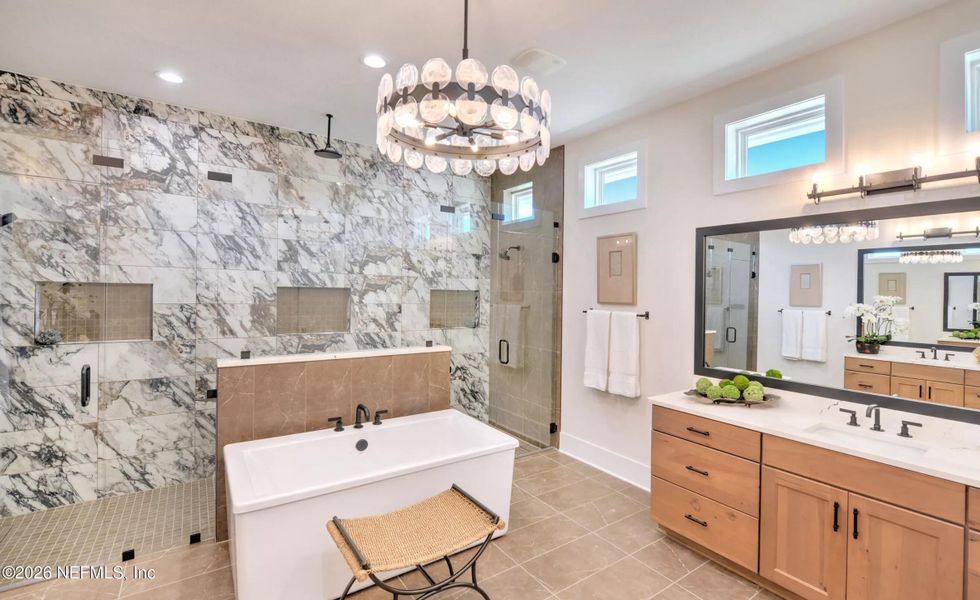 Furnished interior view inside a new home in , Fernandina Beach (Image 36).