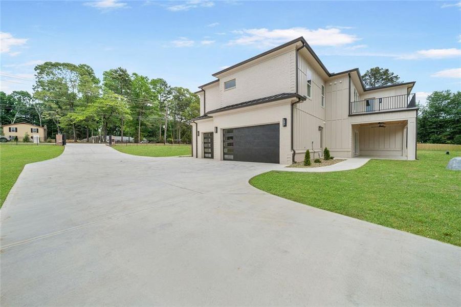 Front exterior of a new home in , Lawrenceville, GA, highlighting curb appeal (Image 25).