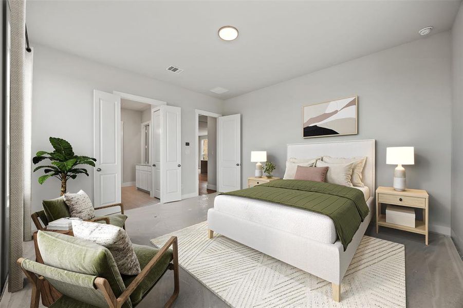 Furnished interior view inside a new home in The Heights at Uptown Celina, Celina (Image 5). Furnished interior view inside a new home in The Heights at Uptown Celina, Celina (Image 5).