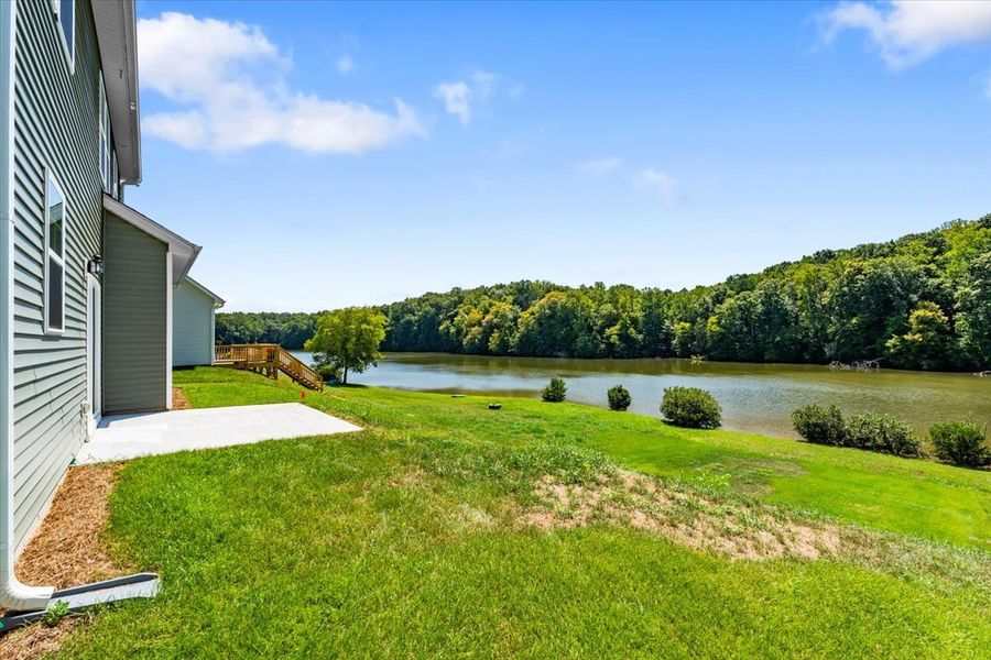 Exterior details and patio area of a home in Hanes Lake, Winston-Salem (Image 4).