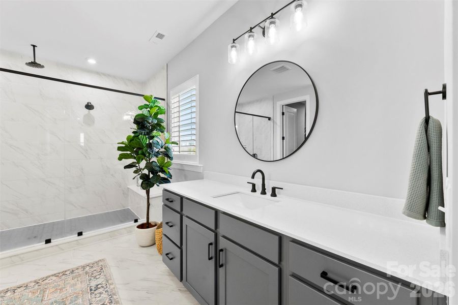 Furnished interior view inside a new home in , Belmont (Image 33).