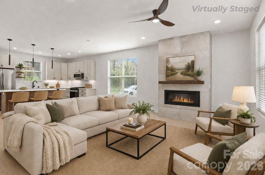 Furnished interior view inside a new home in , Asheville (Image 5).