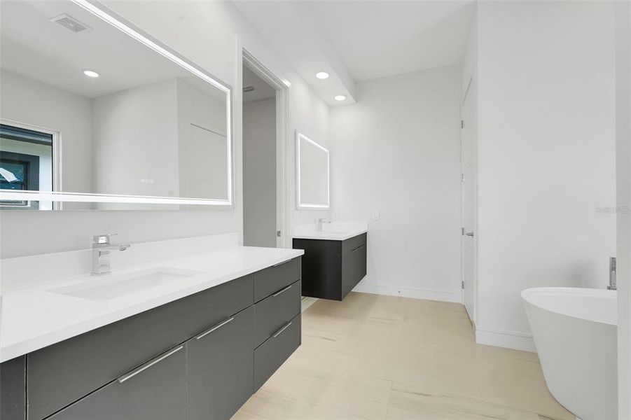 Furnished interior view inside a new home in Hampton Green at Providence, Davenport (Image 12).