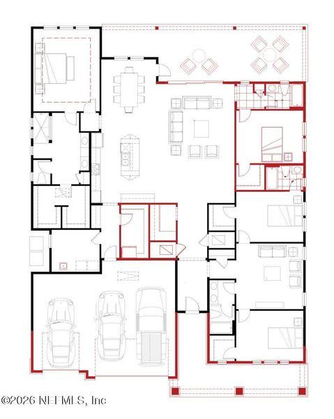 2D floor plan layout of this home in , St. Augustine, FL (Image 4).