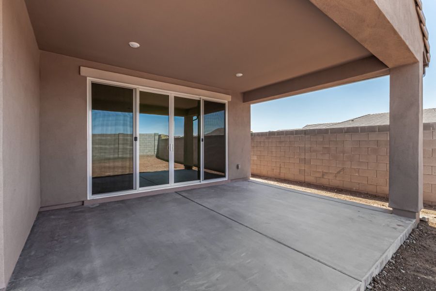 Exterior details and patio area of a home in The Views at Rancho Cabrillo, Peoria (Image 2).