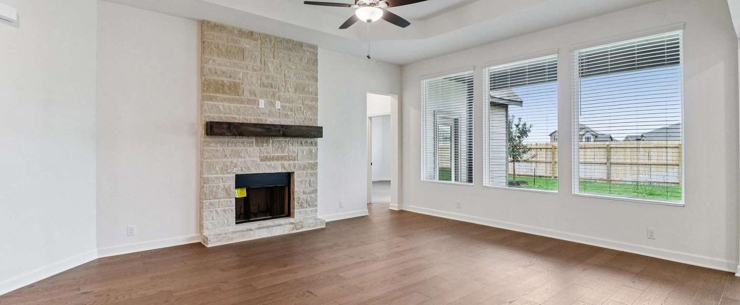Representative unfurnished interior of a home built from the San Saba by Ashton Woods in The Heritage at Saddlebrook Ranch 70's, Schertz (Image 24). Representative unfurnished interior of a home built from the San Saba by Ashton Woods in The Heritage at Saddlebrook Ranch 70's, Schertz (Image 24).