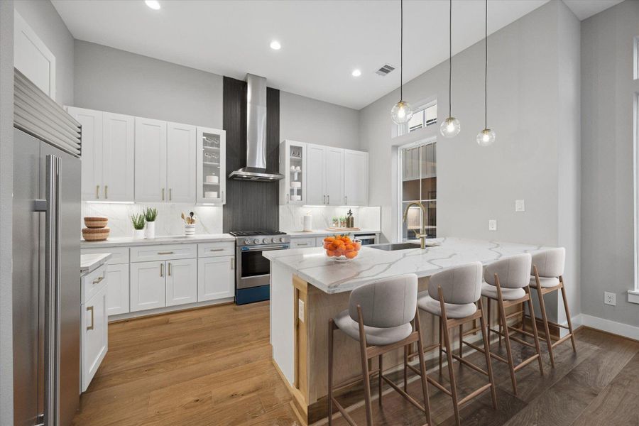 Furnished interior view inside a new home in , Houston (Image 11).