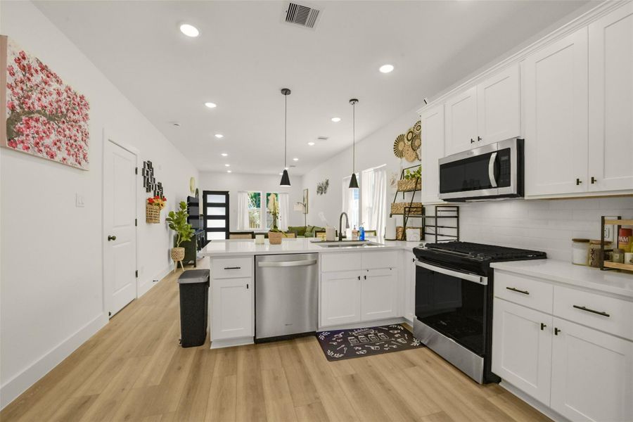 Furnished interior view inside a new home in , Houston (Image 9).