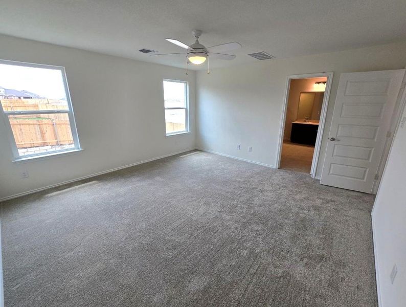 Spacious, unfurnished interior of a new home in Salerno - Heritage Collection, Round Rock (Image 22). Spacious, unfurnished interior of a new home in Salerno - Heritage Collection, Round Rock (Image 22).
