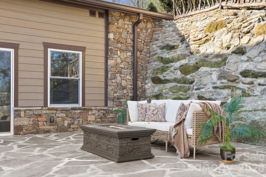 Exterior details and patio area of a home in , Hendersonville (Image 23).