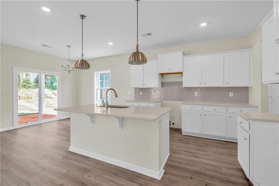 Furnished interior view inside a new home in Brownstone Park, Easley (Image 6).