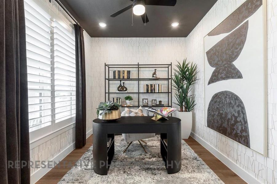 Furnished interior view inside a new home in Aster Park: 50ft. lots, McKinney (Image 11).