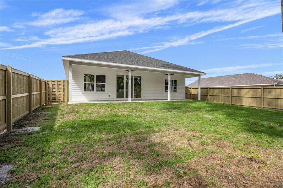 Fenced Backyard