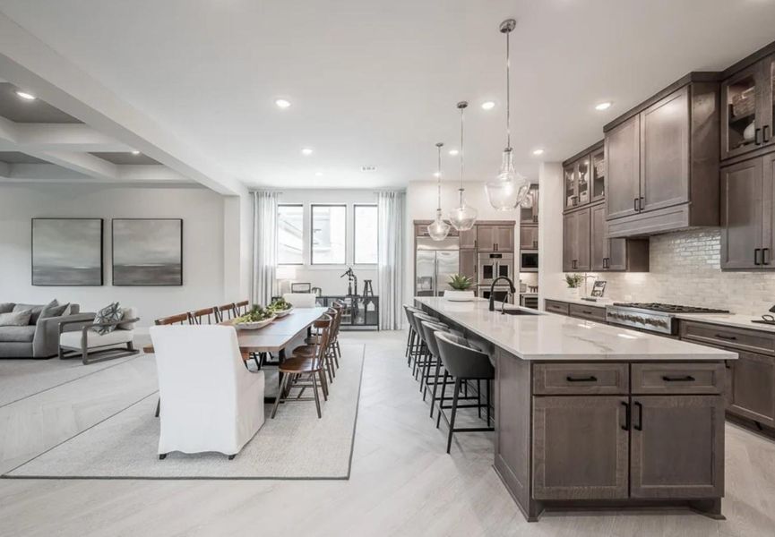Furnished interior view inside a new home in Sienna 80′, Missouri City (Image 3).