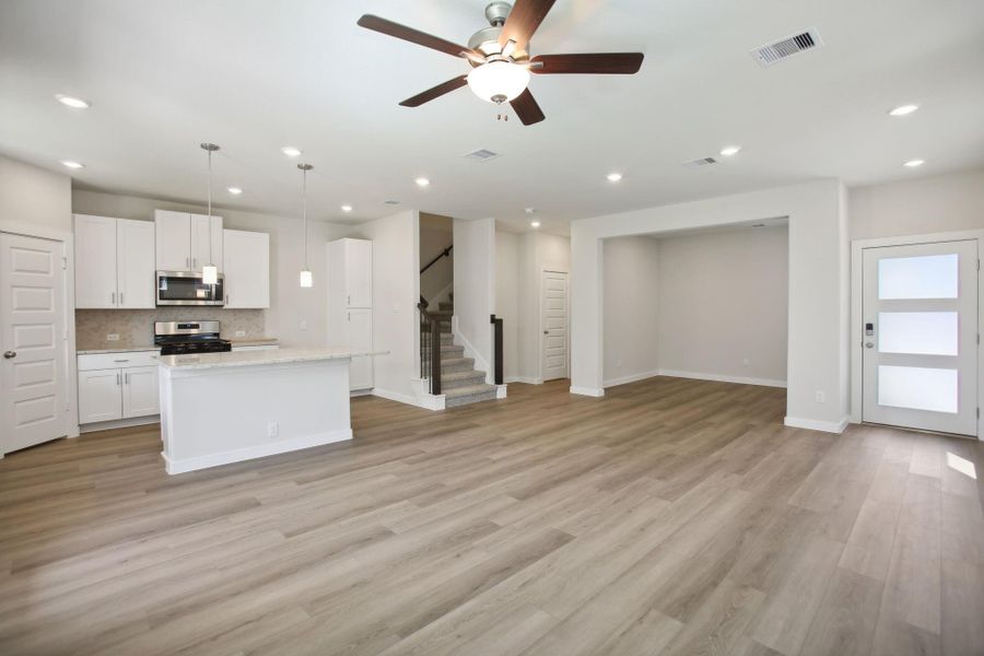 Photo is not of the actual home, but is an inspirational photo of builder’s model home and may depict options, furnishings, and/or decorator features that are not included