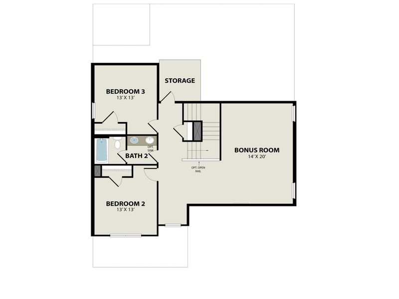 2D floor plan layout of this home in Meadow Ridge Estates, Josephine, TX (Image 4). 2D floor plan layout of this home in Meadow Ridge Estates, Josephine, TX (Image 4).
