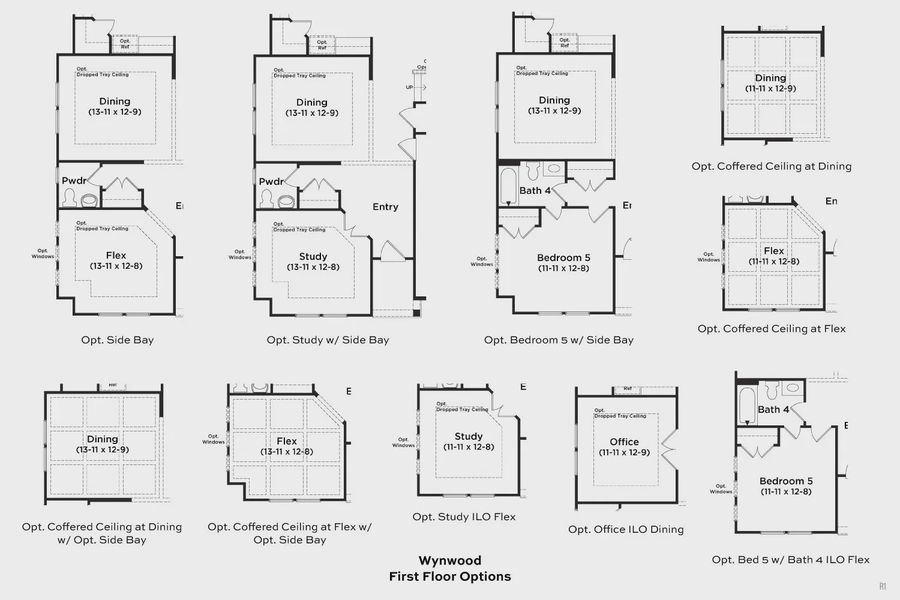 2D floor plan layout of this home in Weavers Pointe, Zebulon, NC (Image 3).