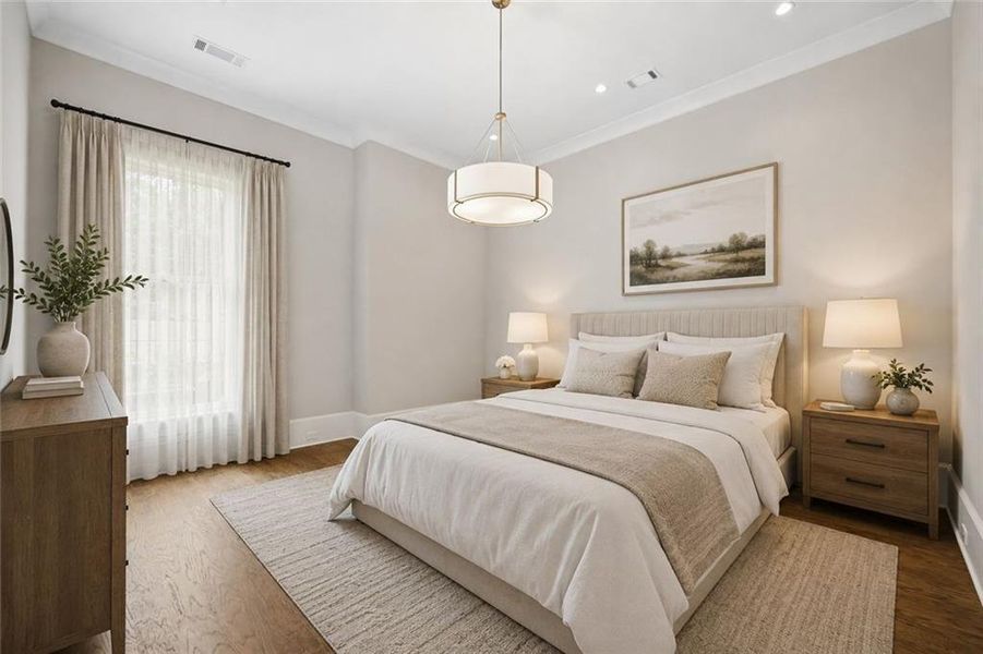 Furnished interior view inside a new home in , Atlanta (Image 33).