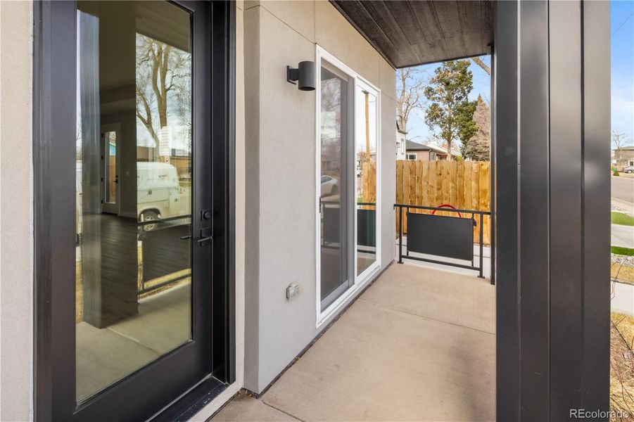 Exterior details and patio area of a home in , Denver (Image 3).