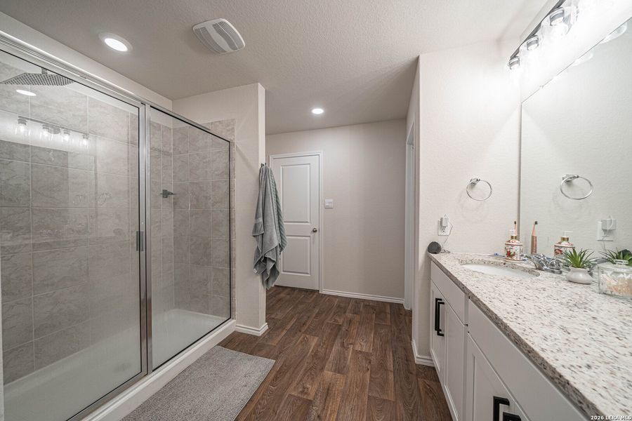 Furnished interior view inside a new home in Preserve at Medina, Von Ormy (Image 4).