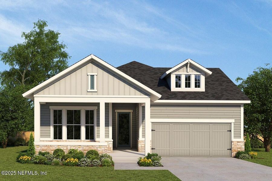 Front exterior of a new home in , Jacksonville, FL, highlighting curb appeal (Image 1). Front exterior of a new home in , Jacksonville, FL, highlighting curb appeal (Image 1).