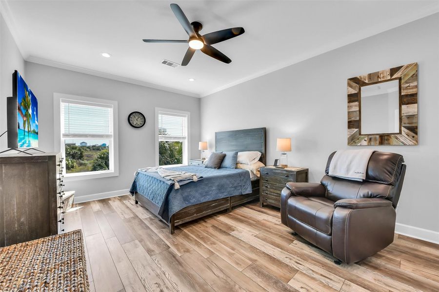 Primary suite with sitting area