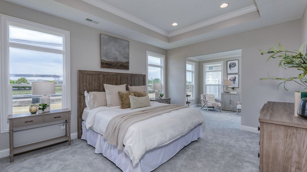 Representative furnished interior of a home built from the Palazzo by Epcon Communities in The Courtyards on the Greenway, Matthews (Image 16).