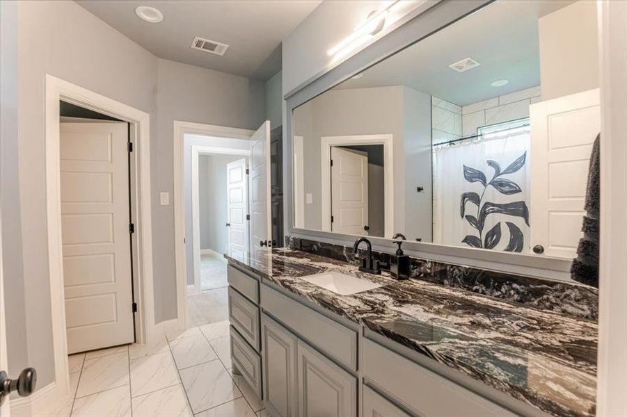 Furnished interior view inside a new home in , Godley (Image 25).