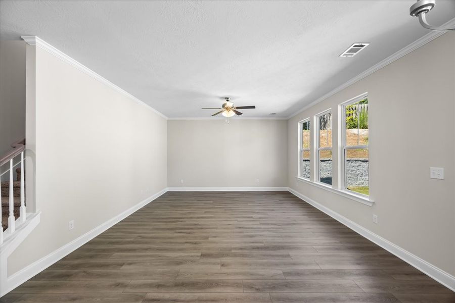 Spacious, unfurnished interior of a new home in Forrest Bluff, North Augusta (Image 17). Spacious, unfurnished interior of a new home in Forrest Bluff, North Augusta (Image 17).