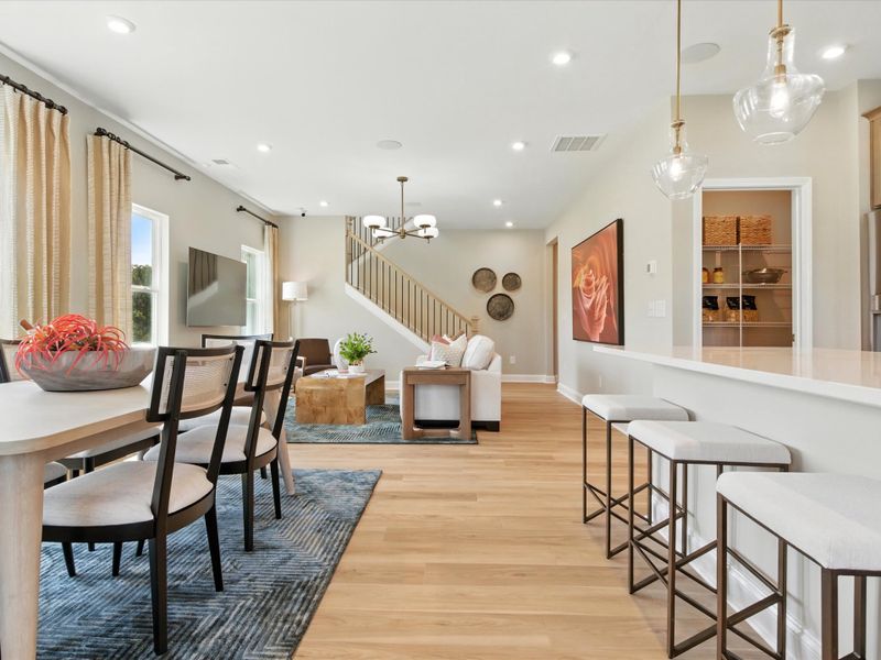 Representative furnished interior of a home built from the Sawyer by Tri Pointe Homes in Southbridge, Fort Mill (Image 13).