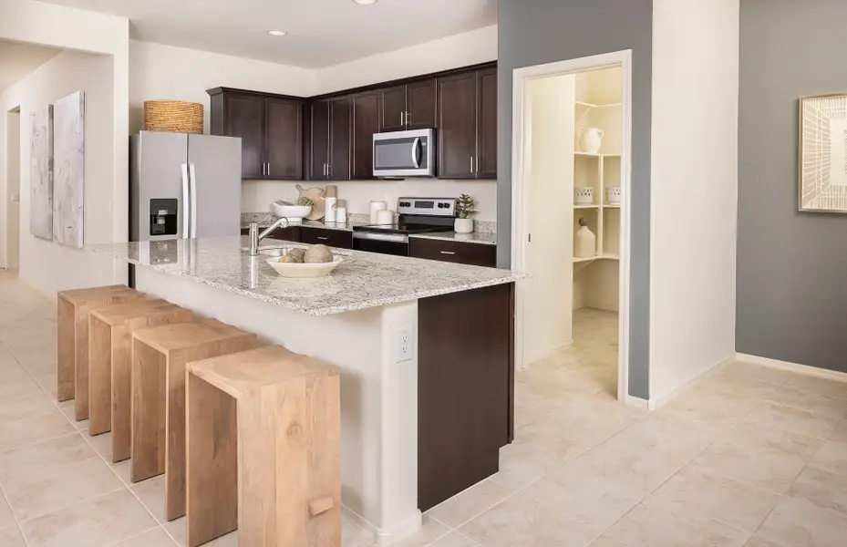Representative furnished interior of a home built from the Poppy by Pulte Homes in Festival Foothills, Buckeye (Image 7).