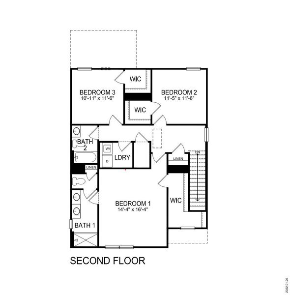 2D floor plan layout of this home in Durbin Meadows, Fountain Inn, SC (Image 5). 2D floor plan layout of this home in Durbin Meadows, Fountain Inn, SC (Image 5).
