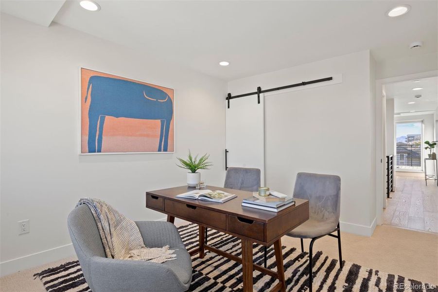 Furnished interior view inside a new home in , Denver (Image 19).