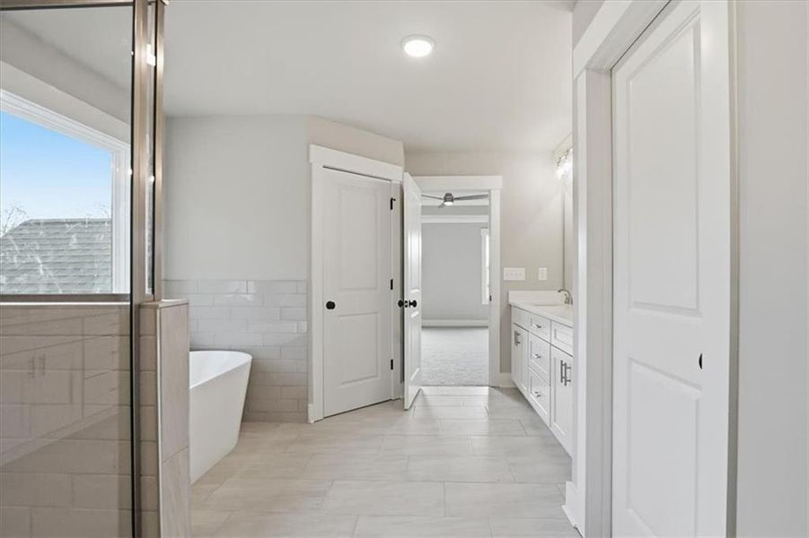 Furnished interior view inside a new home in , Statham (Image 49).