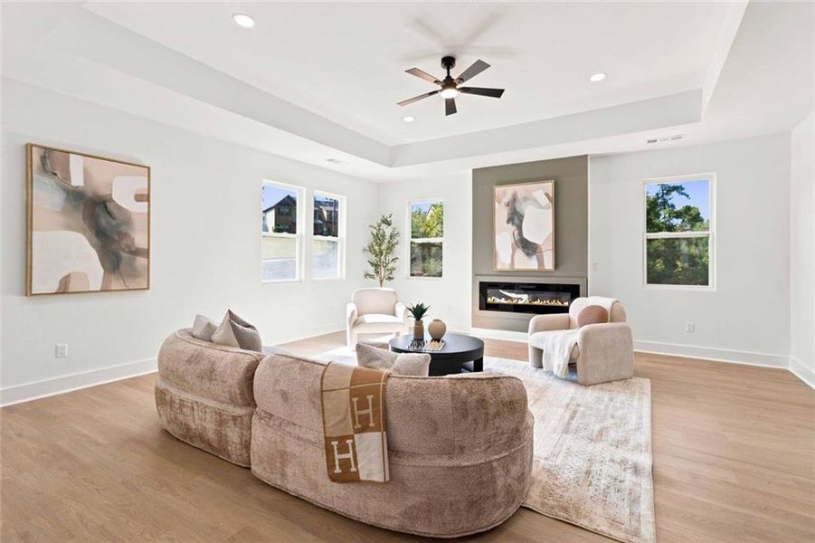 Furnished interior view inside a new home in , Griffin (Image 52).