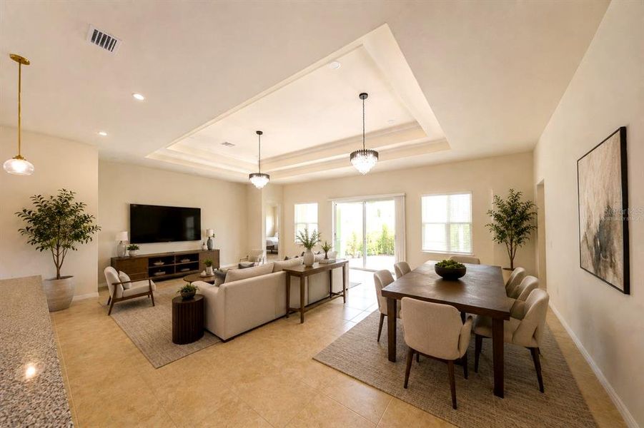 Furnished interior view inside a new home in , Orlando (Image 16).