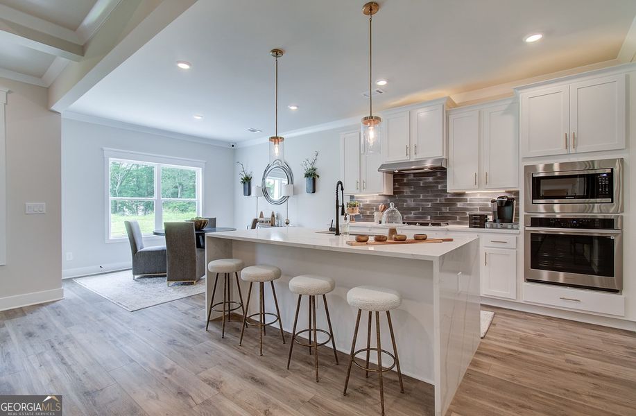 Furnished interior view inside a new home in Rosewood Lake Estates, Hoschton (Image 10).