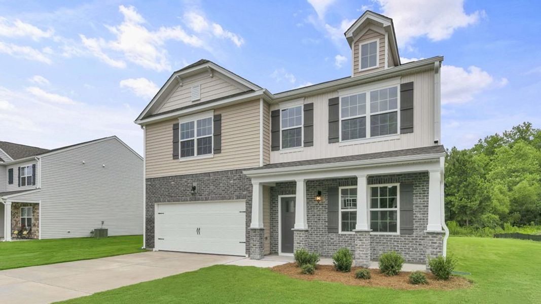 Representative exterior photo of a completed home built from the WILMINGTON by D.R. Horton in North Gate, Vass, NC (Image 16).