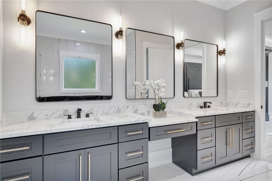 Furnished interior view inside a new home in , Suwanee (Image 14).