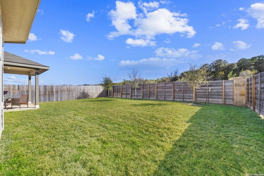 Exterior details and patio area of a home in Fox Falls, Boerne (Image 26). Exterior details and patio area of a home in Fox Falls, Boerne (Image 26).