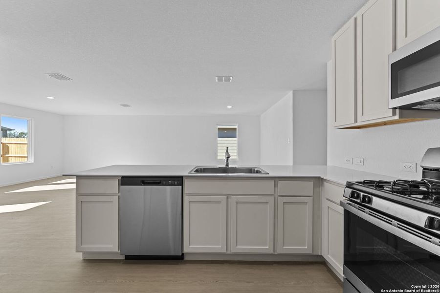 Furnished interior view inside a new home in Friendship Oaks, Fredericksburg (Image 8). Furnished interior view inside a new home in Friendship Oaks, Fredericksburg (Image 8).