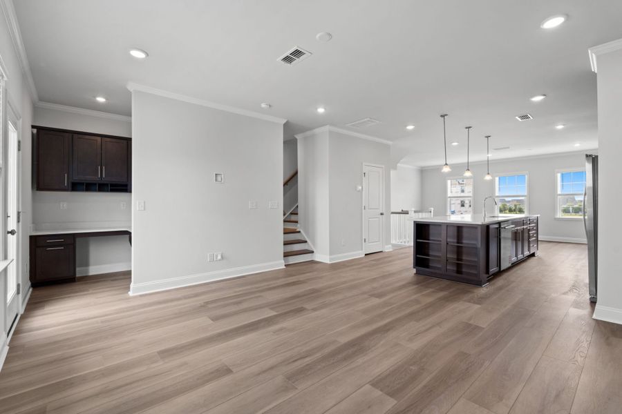 Spacious, unfurnished interior of a new home in Lakeside Townes at Riverlights, Wilmington (Image 28). Spacious, unfurnished interior of a new home in Lakeside Townes at Riverlights, Wilmington (Image 28).