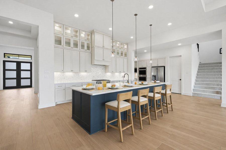 Furnished interior view inside a new home in , Cypress (Image 11).