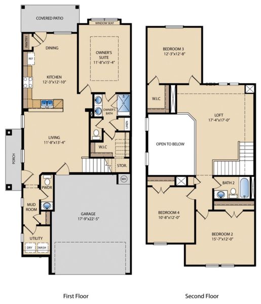 2D floor plan layout of this home in Center 45, Round Rock, TX (Image 2). 2D floor plan layout of this home in Center 45, Round Rock, TX (Image 2).