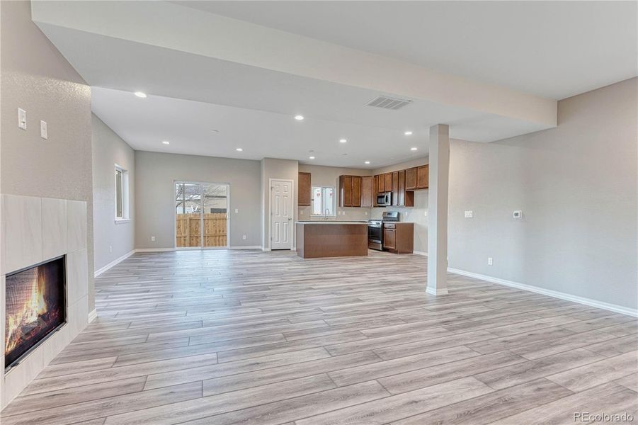 Open floorplan fosters entertaining and spending time with loved ones.